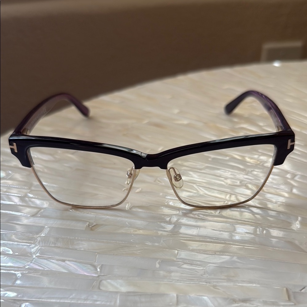 Tom Ford Black and Gold Eyeglasses